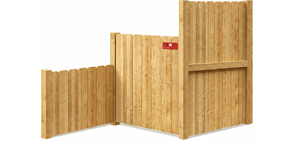 Commercial wood fence height options