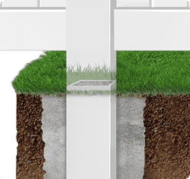 Ground-Level Vinyl Post