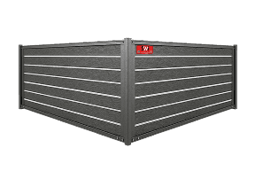 Semi-Privacy Aluminum Infill