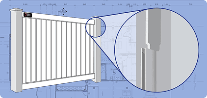 Vinyl Fence U-Channel