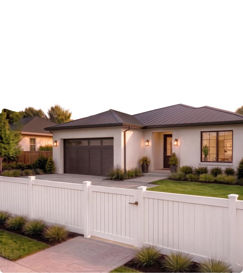 Vinyl fence