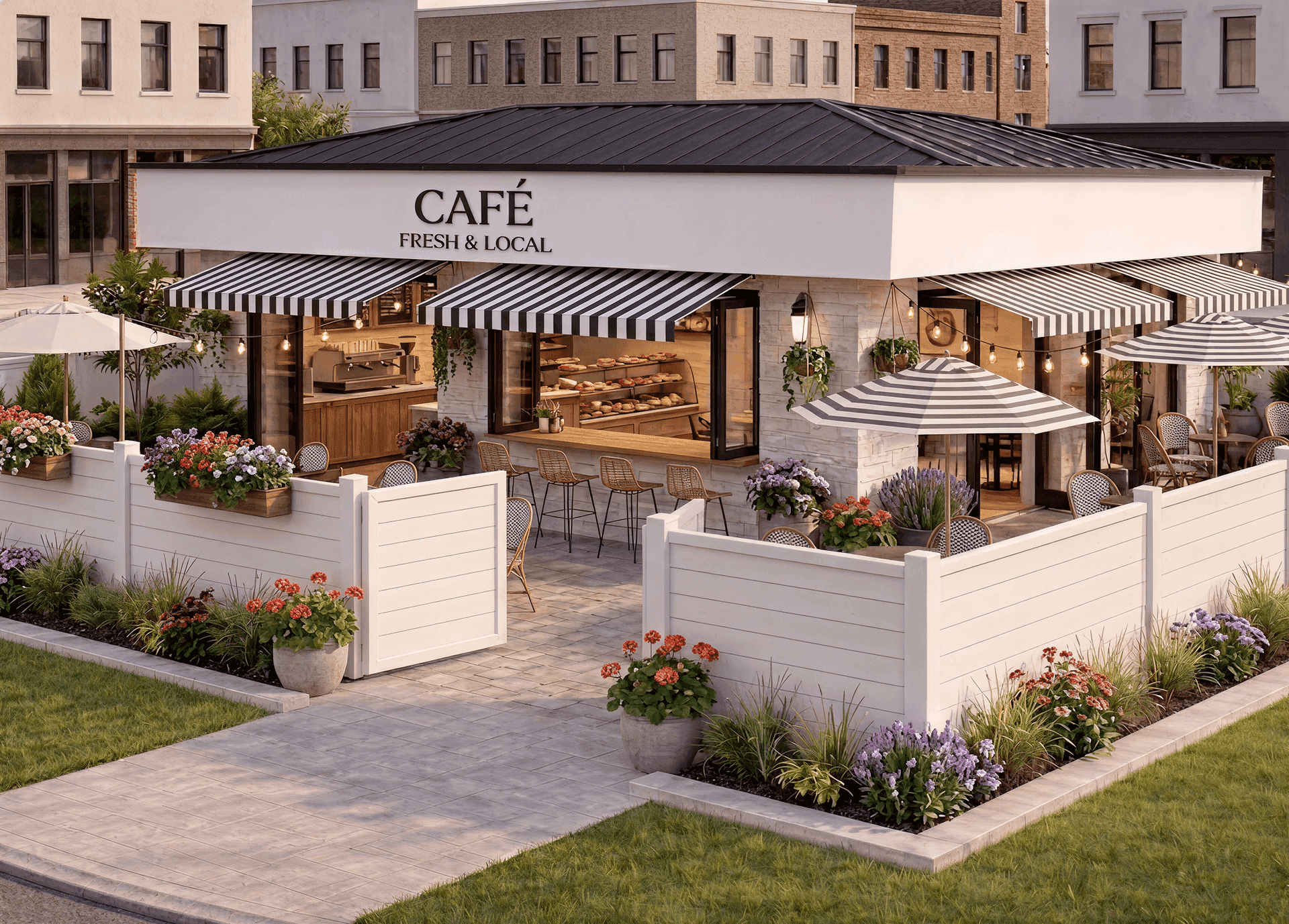 Commercial Vinyl Fences