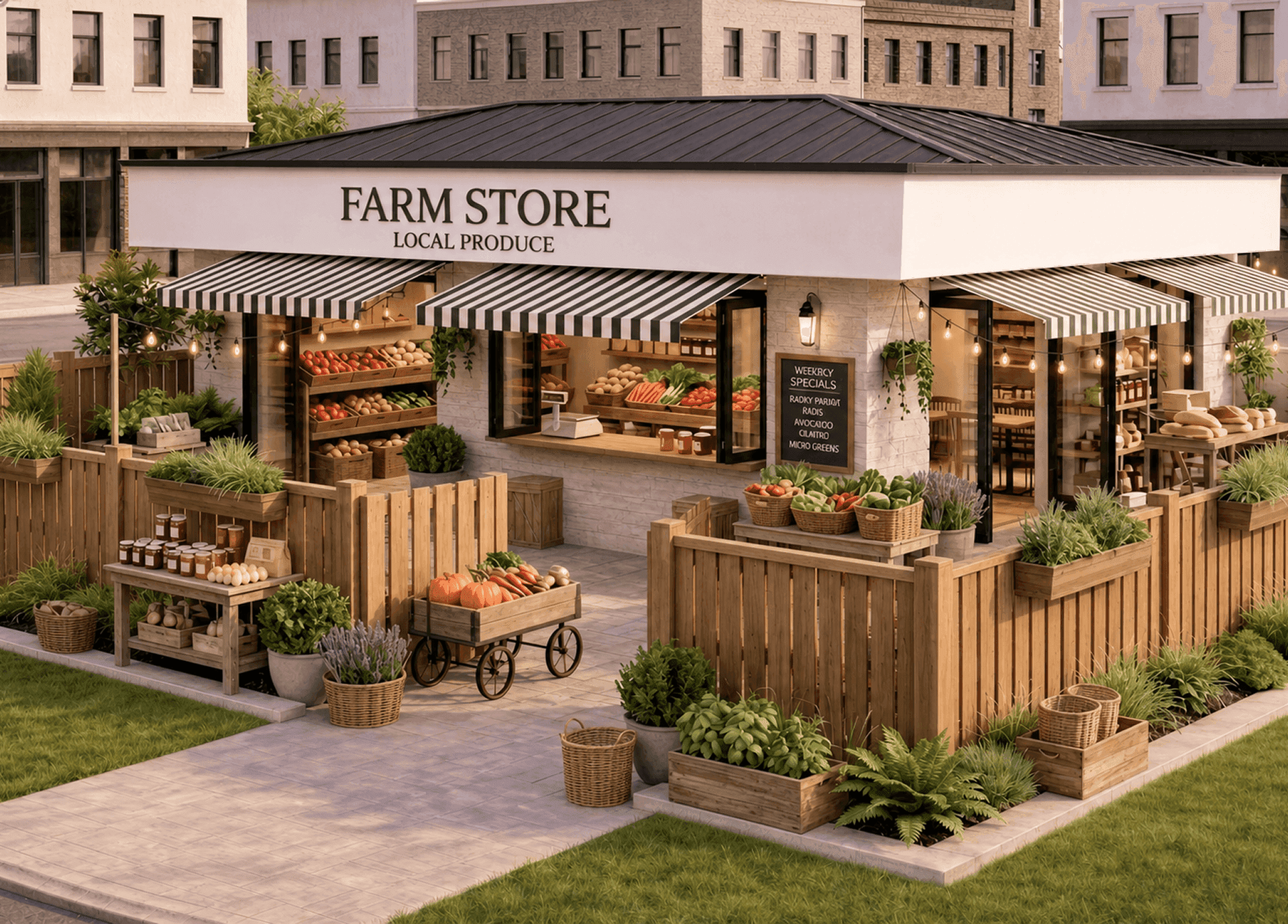 Commercial Wood Fences
