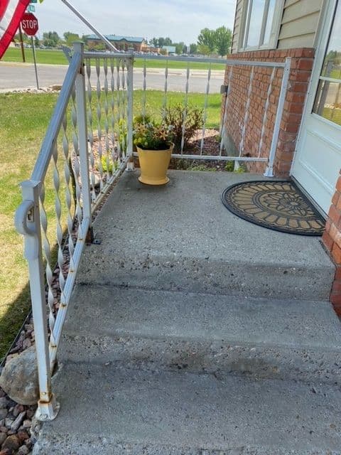 Before railing example