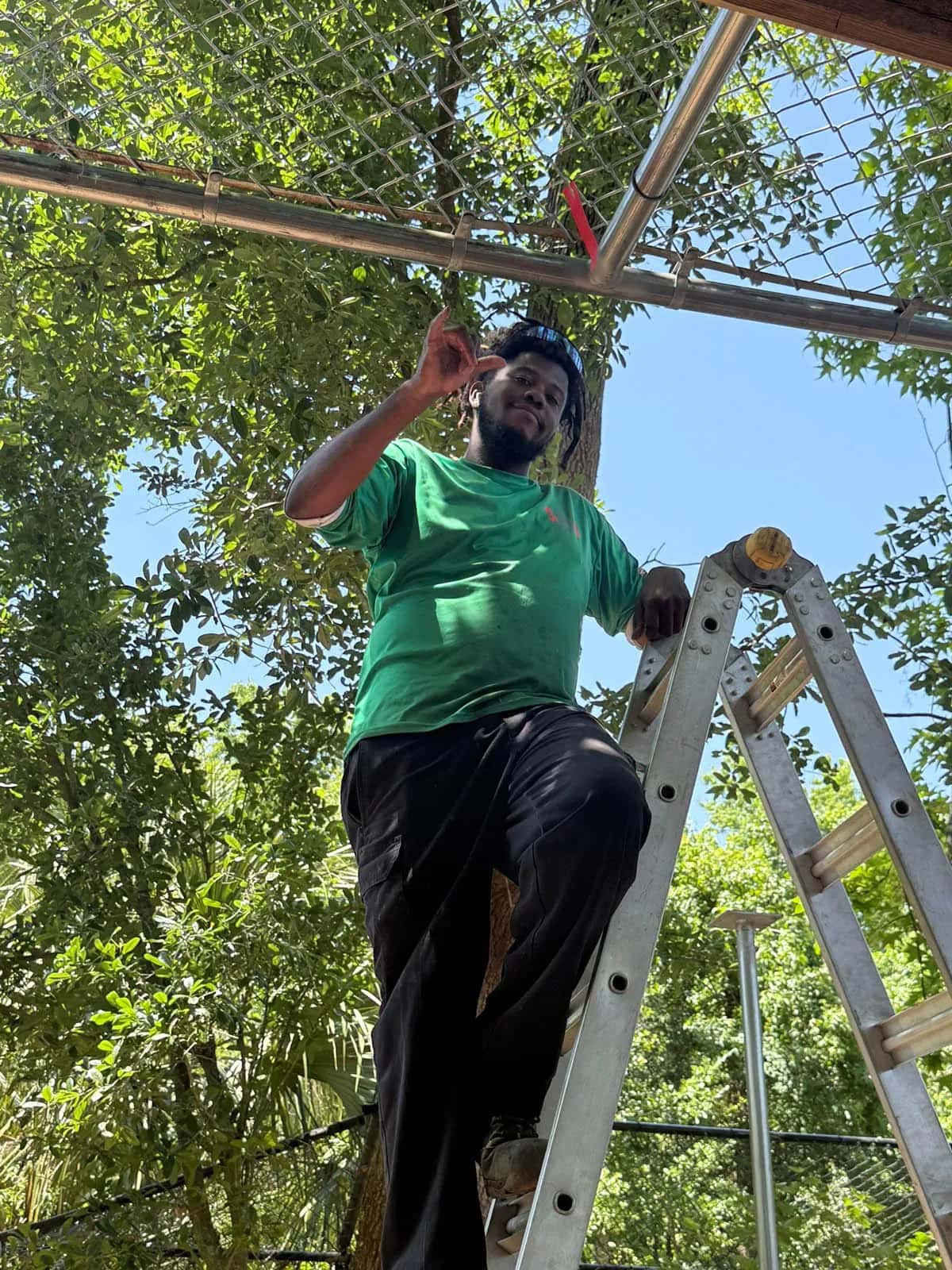 Swi Fence Florida Crew Building Chain Link Cage 4