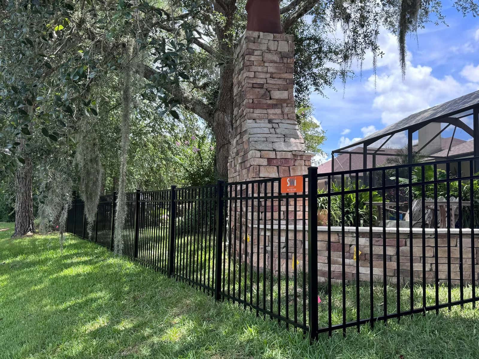 Florida 3 Rail Aluminum Fence Residential With Swi Florida Fence Sign 2